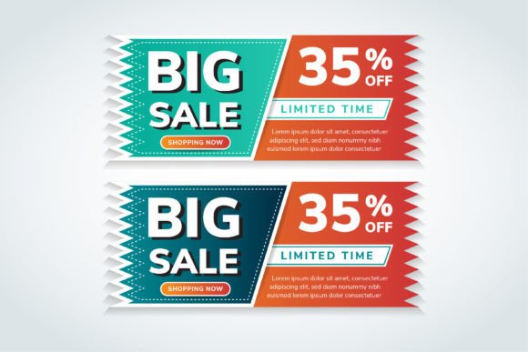 Big Sale Element Retro: Graphics & Web Elements
