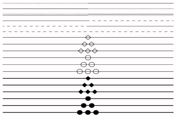 Border Frame Line Vertical and Horizontal