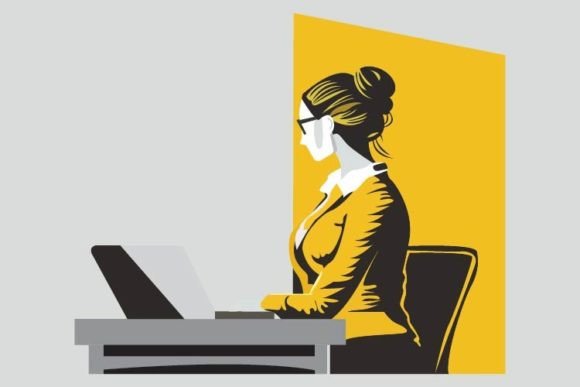 Business Woman Empowering Graphics & Web Elements