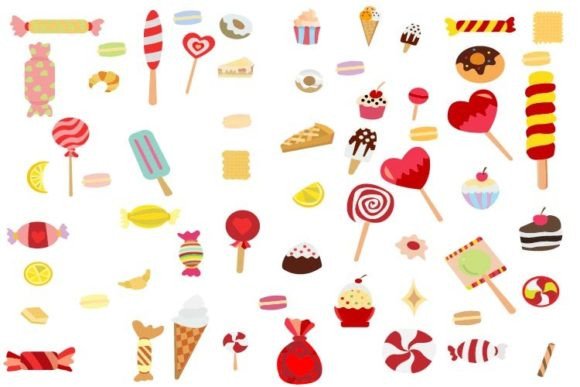 Candy Collection: Sweet Web Elements & Graphics