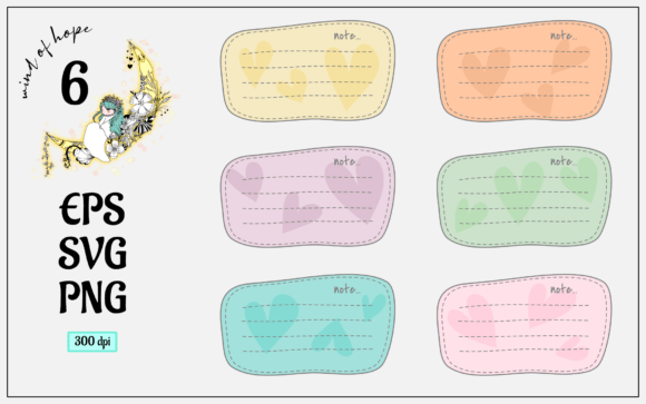 Cute Note Paper Vector: Web Elements & Graphics