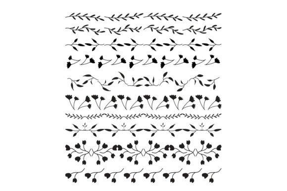Floral Divider: Vintage Graphics for Web Elements