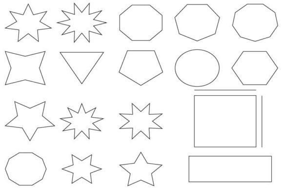 Geometric Shapes Collection: Graphics & Web Elements