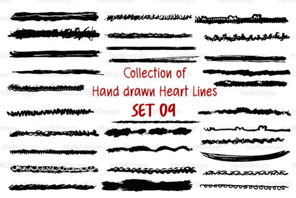 Hand Drawn Lines SVG: Underline Divider Graphics