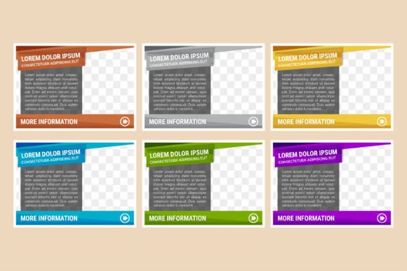 Information Coloumn Website: Web Elements & Graphics