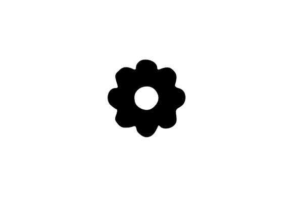 Little Flower Digital Emoji Social Icon: Graphics & Web Elements