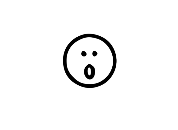 Shocked Digital Emoji Social Icon: Graphics & Web Elements