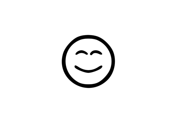 Smug Digital Emoji Social Icon: Graphics & Web Elements