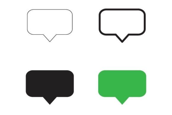 Speech Bubble Collection Message Chat: Web Elements & Graphics