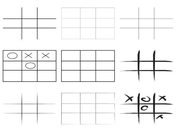 Tic Tac Toe Grid Collection