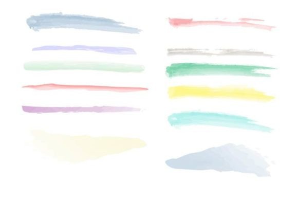 Watercolor Line Collection: Graphics & Web Elements