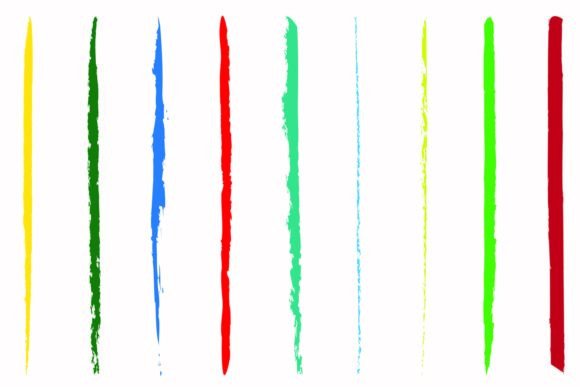 Watercolor Vertical Line Collection: Graphics & Web Elements