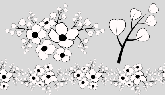 Wedding Floral Elements SVG: Graphics for Web Elements